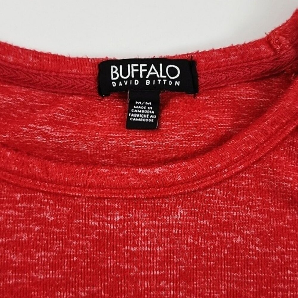 Buffalo David Britton Women's Pullover Red Long Sleeves Top M - Picture 5 of 9